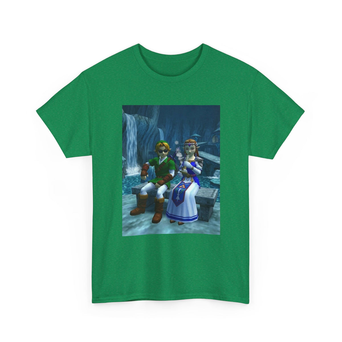 Link And Zelda Chilling With A Bong Tee