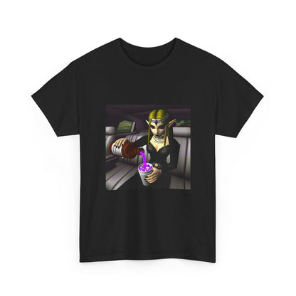 Gothic Elf Queen Pouring Purple Drank
