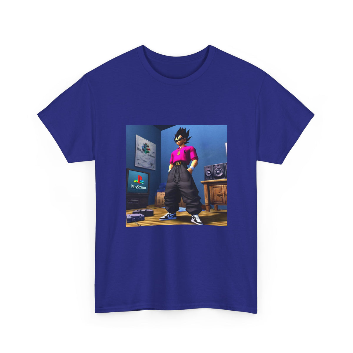 Y2K Vegeta Chilling With PlayStation Tee