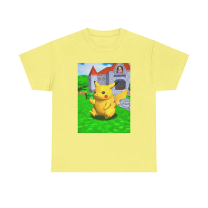 Pikachu Flipping The Bird At Peach's Castle