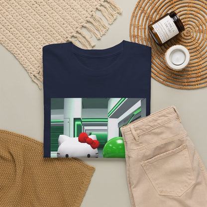 Kitty And Slime Flipping The Bird Tee