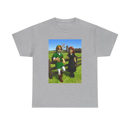 Link And Malon Smoking On The Farm Tee