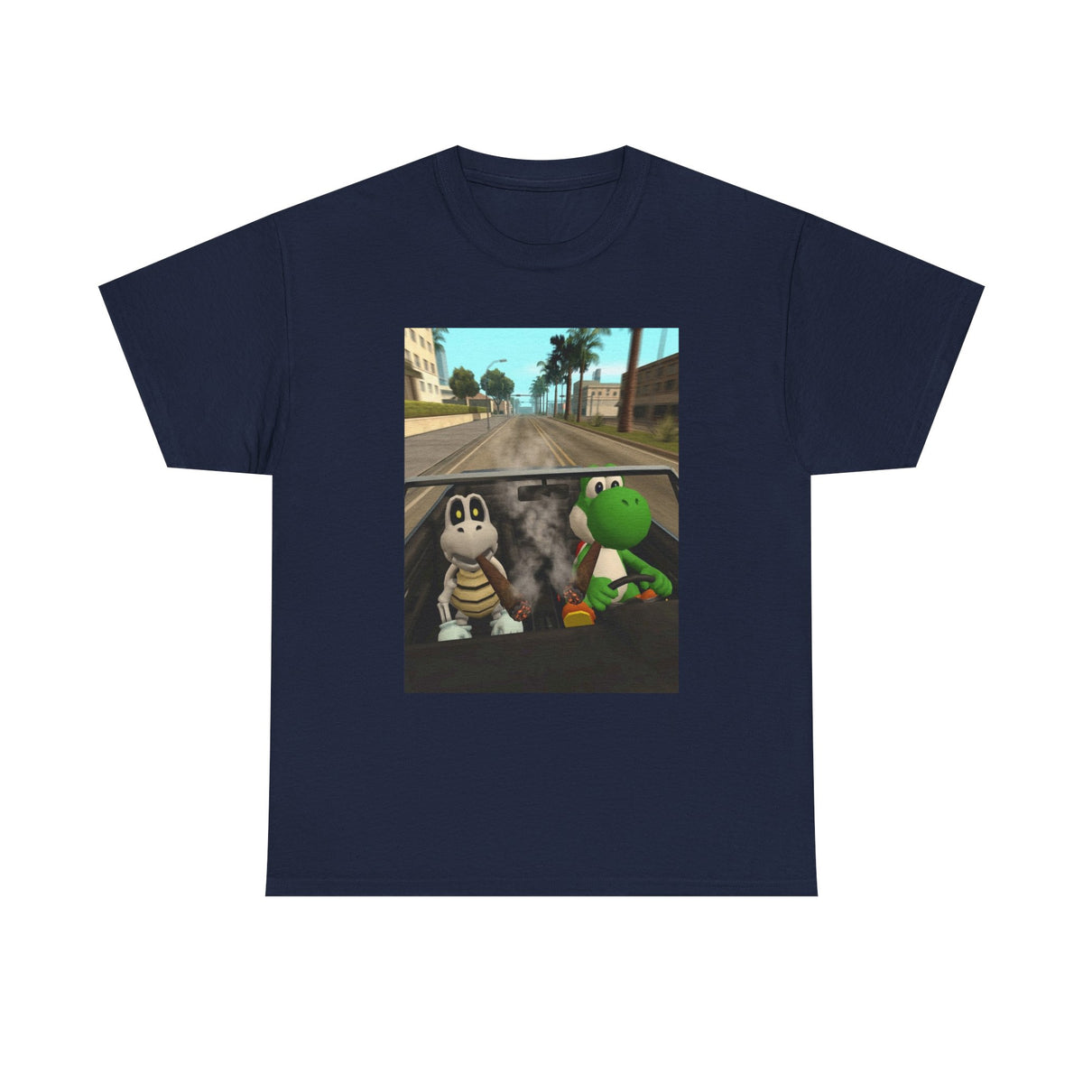 Yoshi And Dry Bones Cruising And Smoking (Design 5)