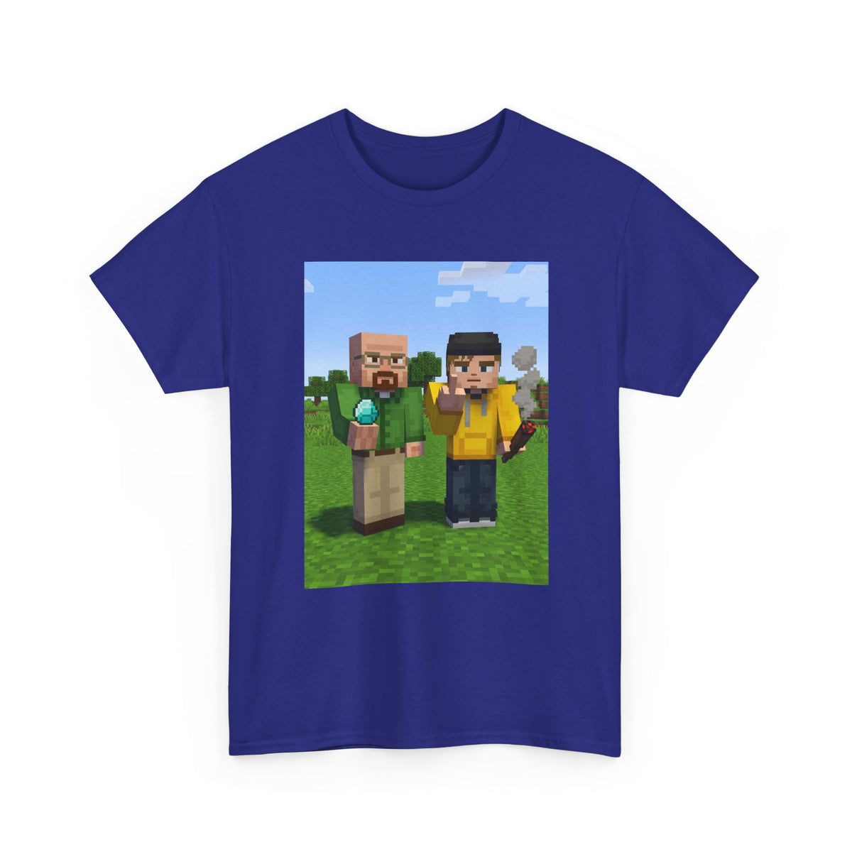Pixelated Chemists With Blue Crystal And Joint