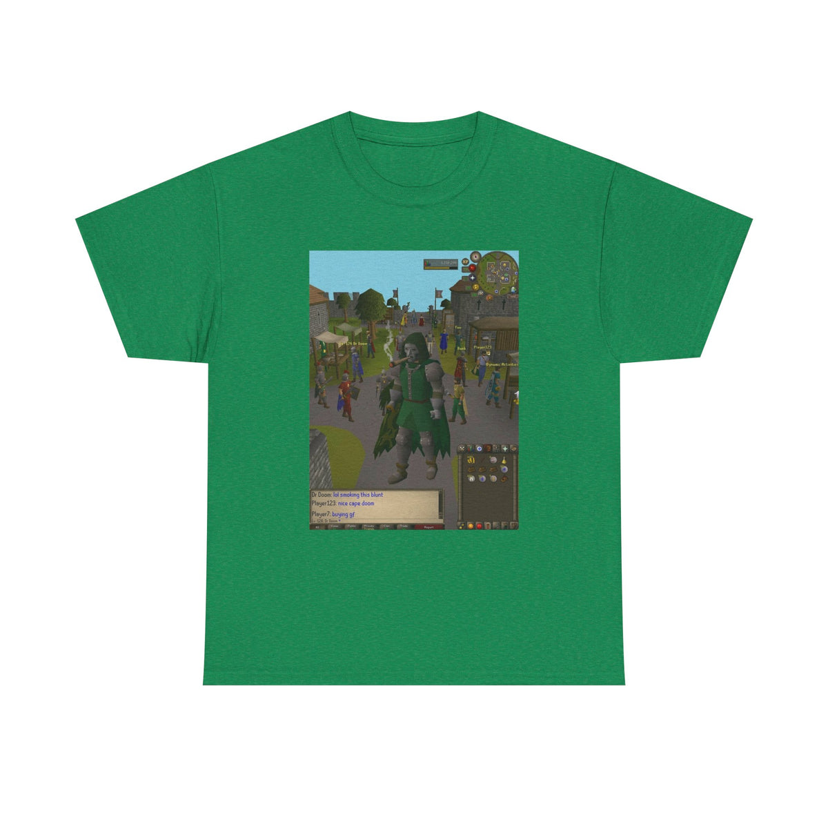 Pixelated Dr. Doom Smoking A Blunt In Gielinor