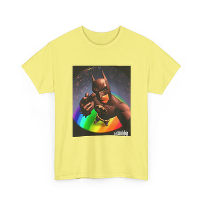 Batman Giving Finger Over Rainbow City