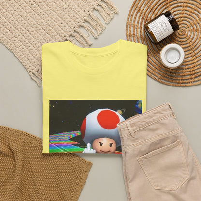 Toad Flipping The Bird On Rainbow Road