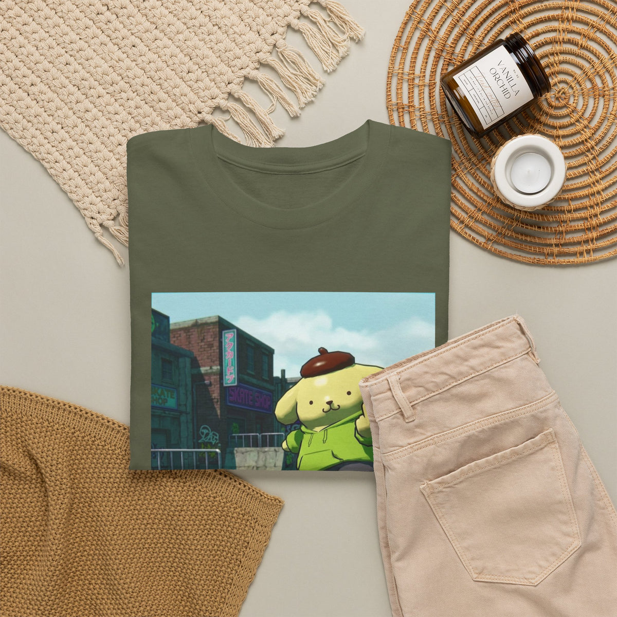 Pompompurin Skating And Flipping The Bird