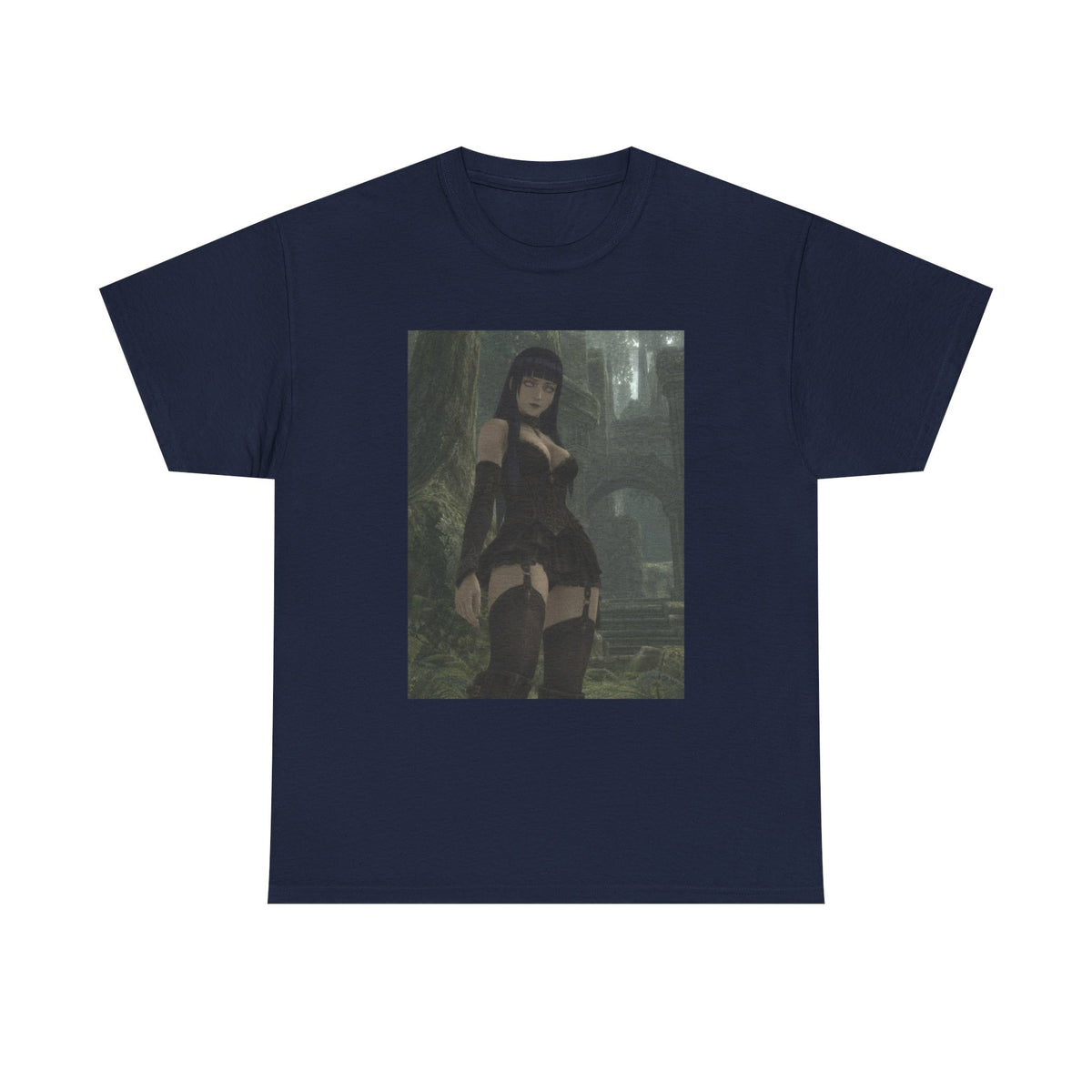 Gothic Byakugan Maiden In Ancient Ruins Tee