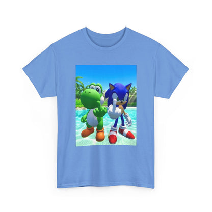Yoshi And Sonic Flipping Off Tee