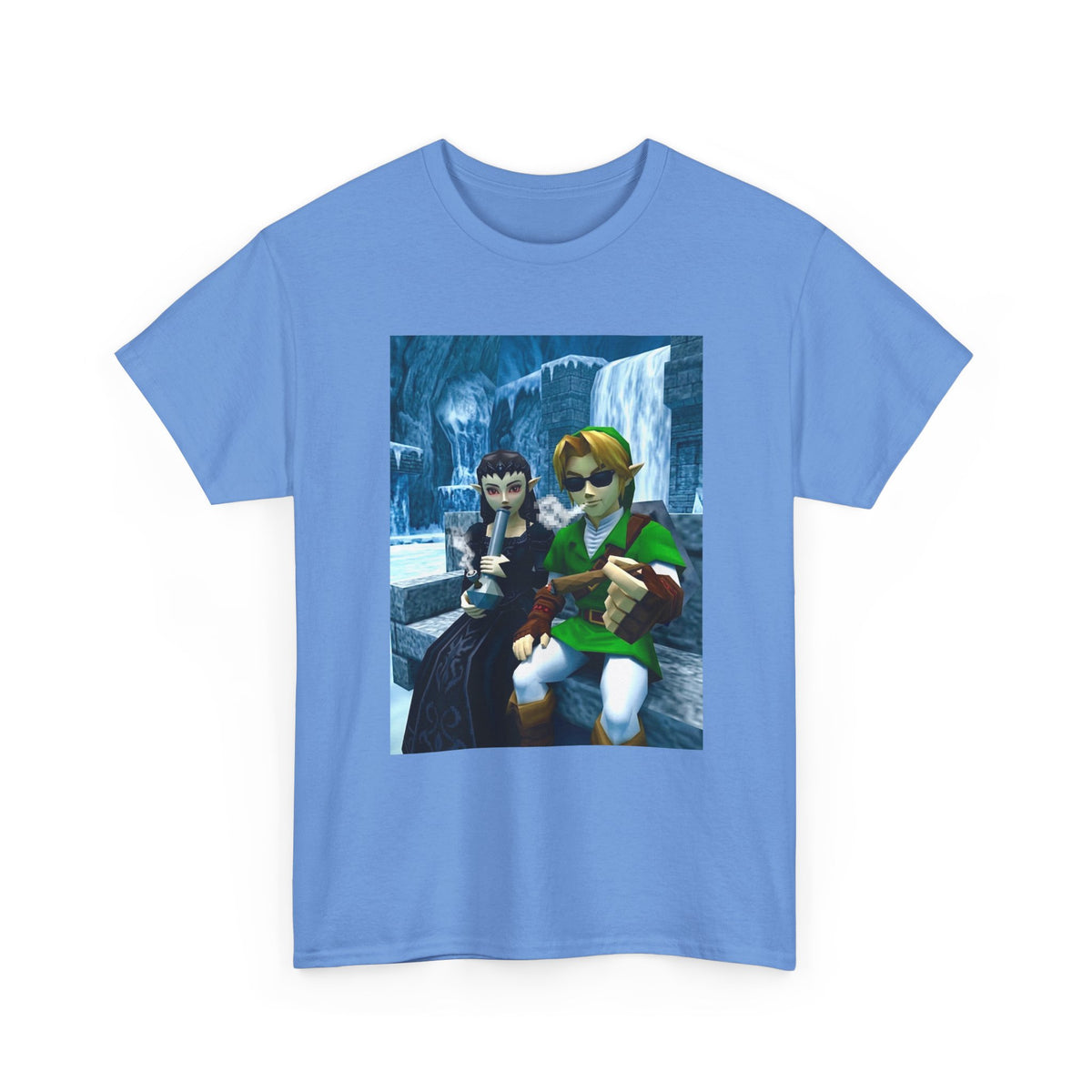 Chillin' Elf Duo Hitting Blunts In The Snow