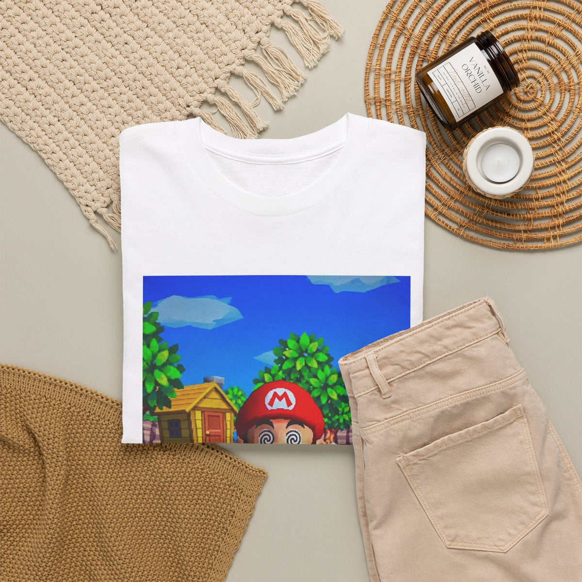 Mushroom-Tripping Mario Flips The Bird Tee