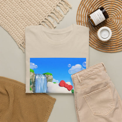 Kitty Flips The Bird Waterfall Tee