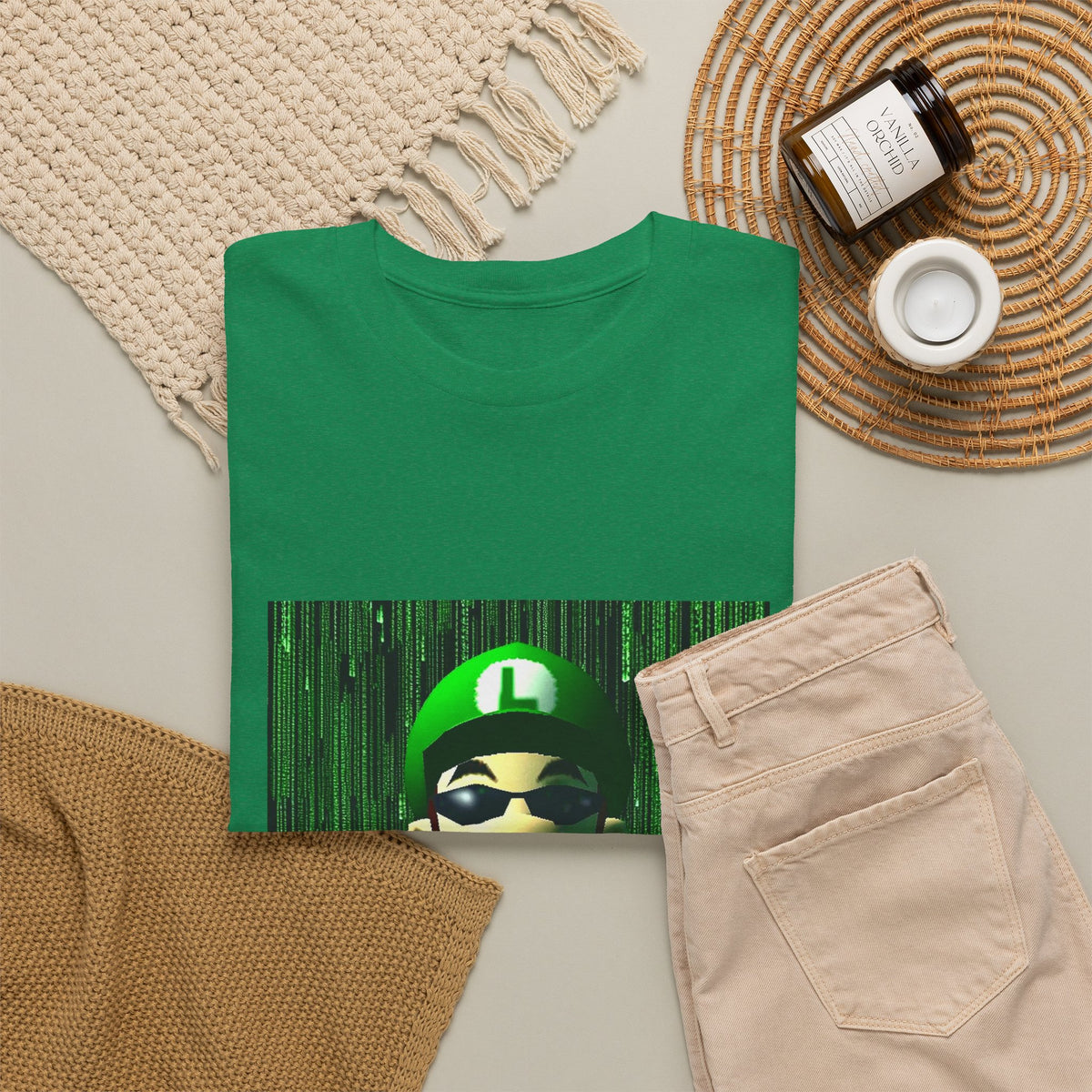 Matrix Luigi Smoking In The Glitch