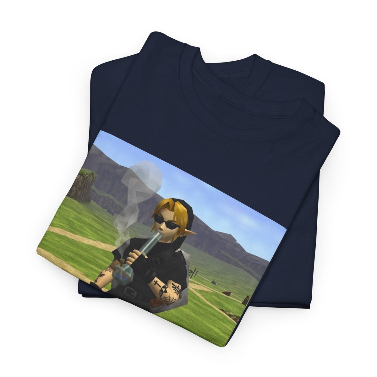 Edgy Dark Link Bong Hit Tee