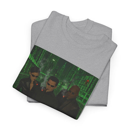 Neo, Trinity, Morpheus Smoking In The Matrix