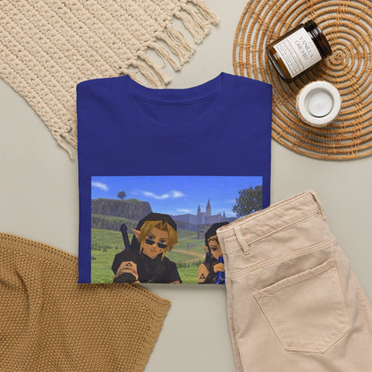 Dark Link And Dark Zelda Chilling Campfire Tee