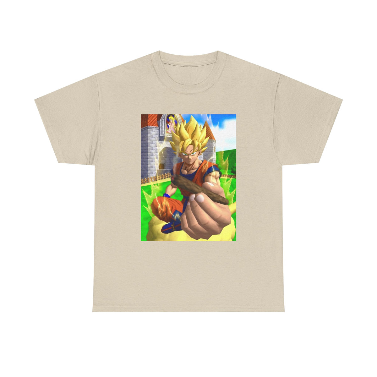 Super Saiyan Goku Holding A Blunt Tee