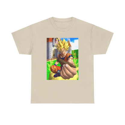 Super Saiyan Goku Holding A Blunt Tee