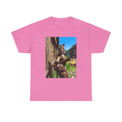 Feline Warrior Igniting Blunt Campfire Tee