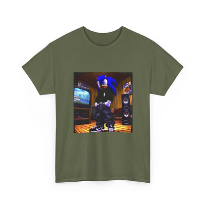 Sonic Drip Posing In A Retro Room