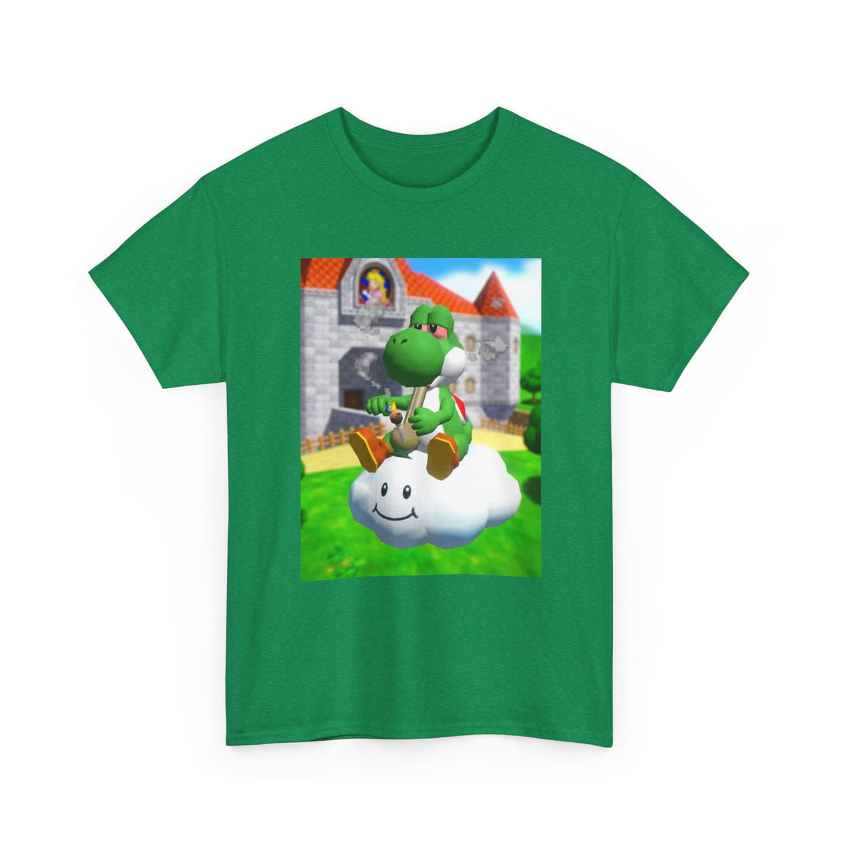 Yoshi Puffing On A Cloud Tee (Design 7)