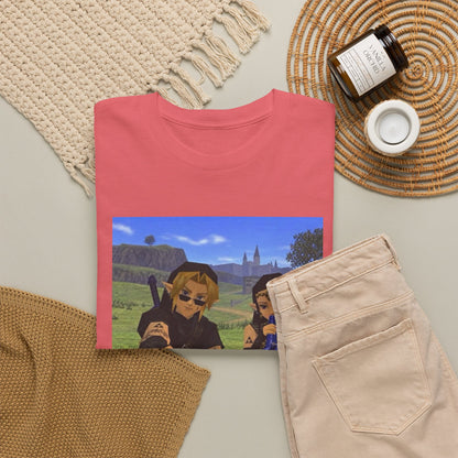 Dark Link And Dark Zelda Chilling Campfire Tee