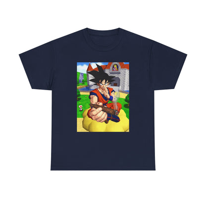 Goku Blazing On Nimbus At Mushroom Kingdom