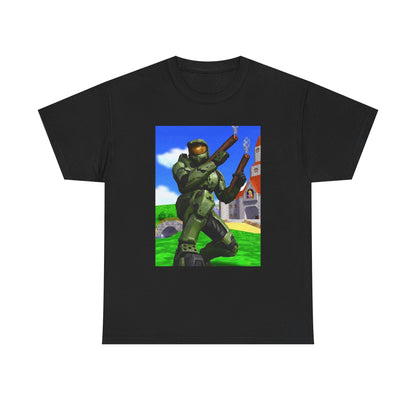 Master Chief Blazing In Mushroom Kingdom