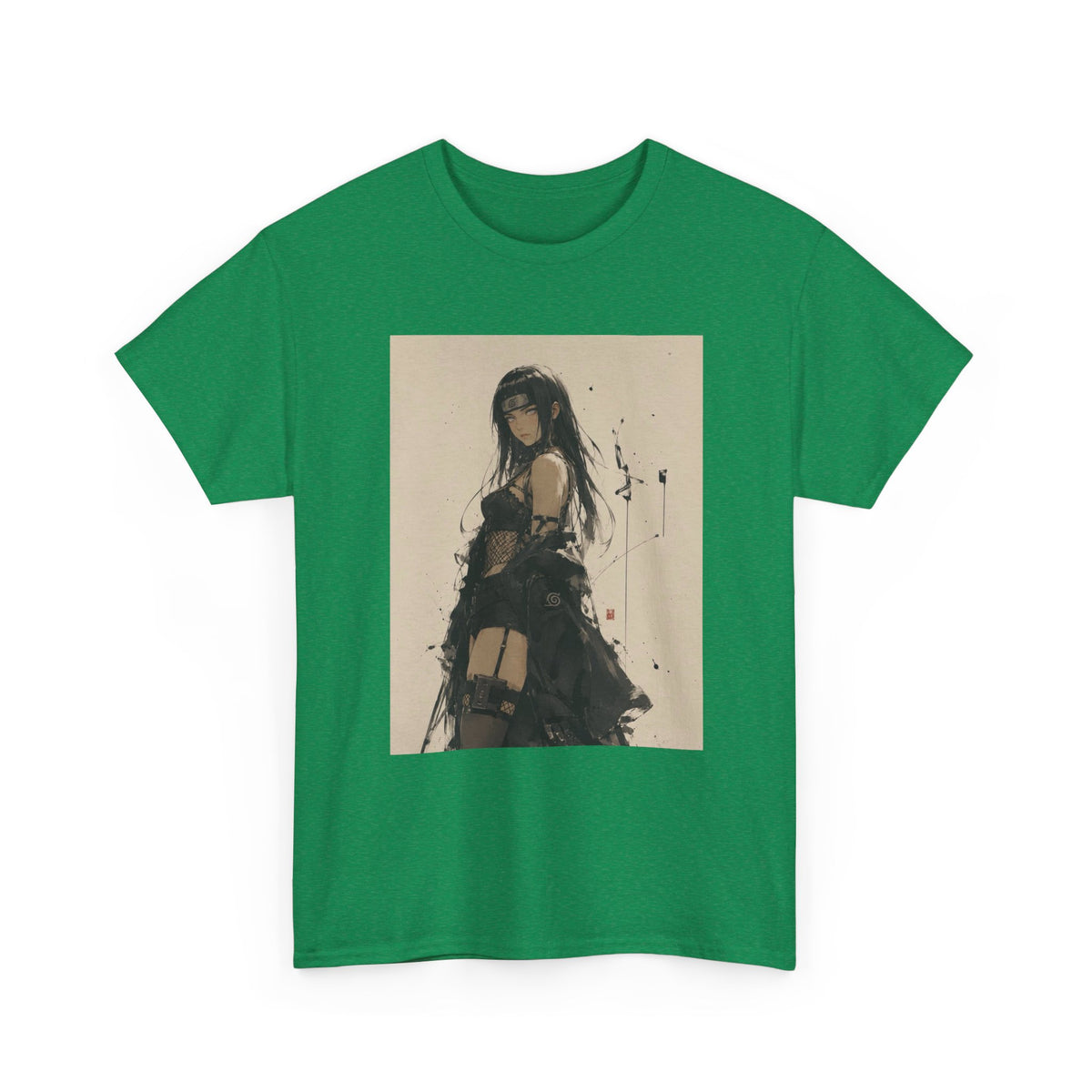 Anime Goth Girl Standing Confidently Tee