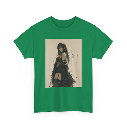 Anime Goth Girl Standing Confidently Tee