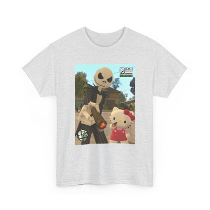 Jack Skellington And Hello Kitty Smoking Blunts (Design 3)