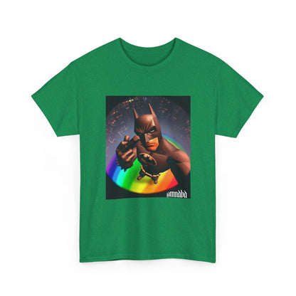 Batman Giving Finger Over Rainbow City