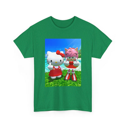 Hello Kitty and Amy Flipping Off Tee
