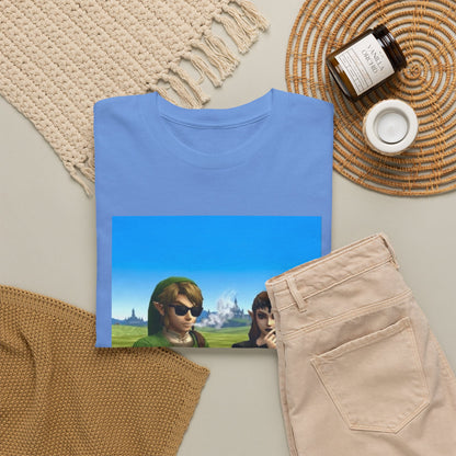 Link And Zelda Chilling With Cigars
