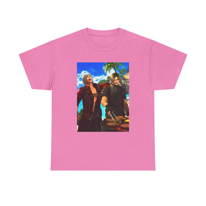 Dante and Leon Grilling on the Beach Tee