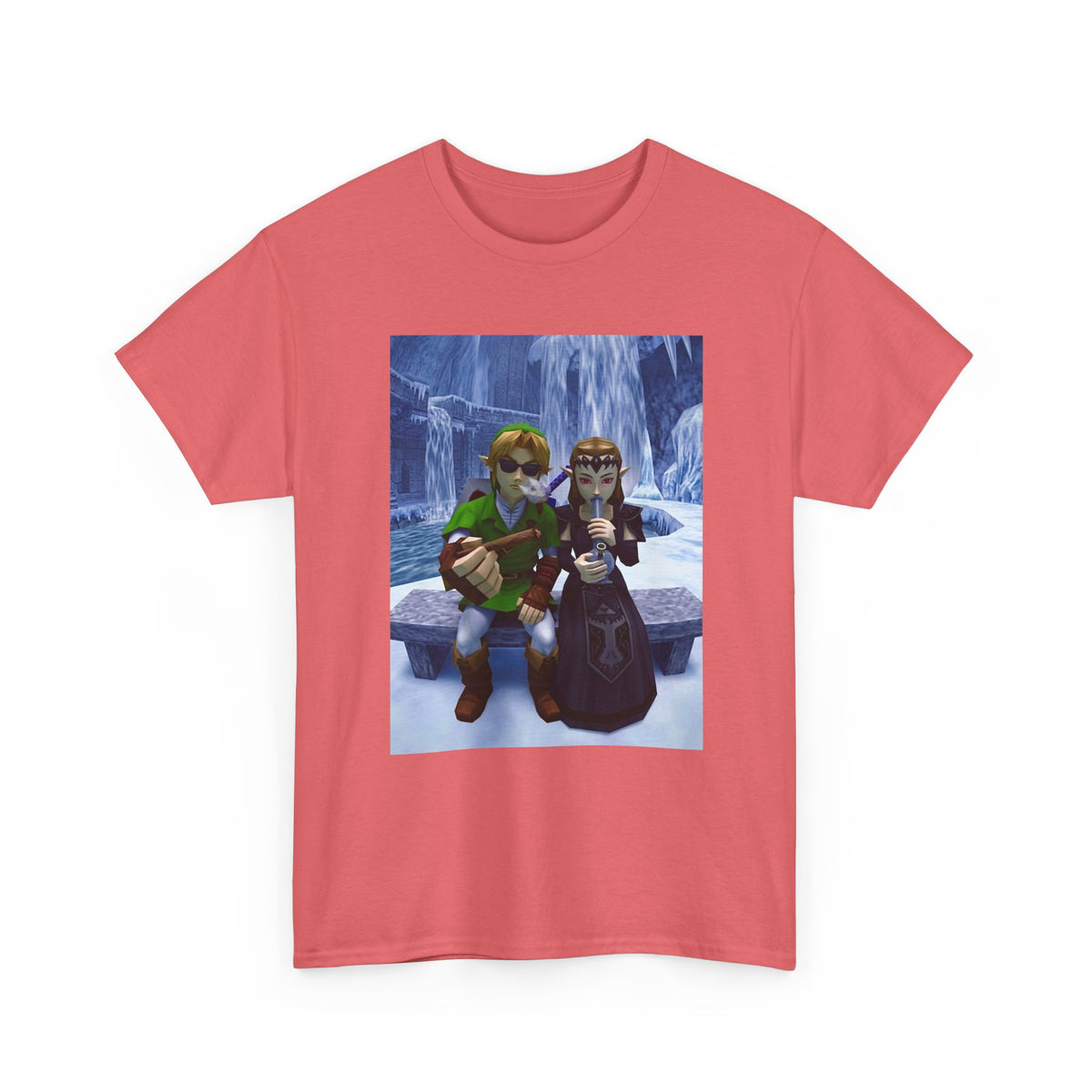 Link And Zelda Chilling In Ice Palace