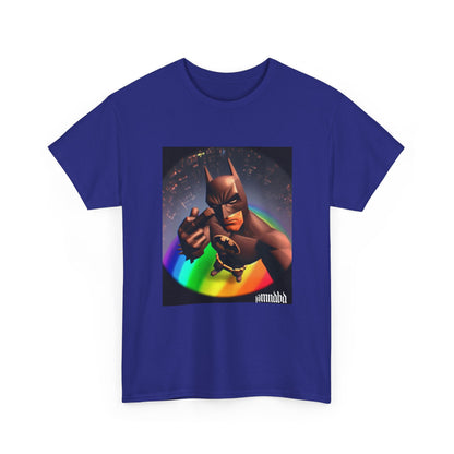 Batman Giving Finger Over Rainbow City