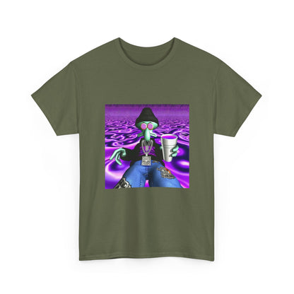 Squidward Sipping Lean In A Purple Haze