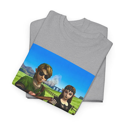 Link And Zelda Passing A Blunt Tee