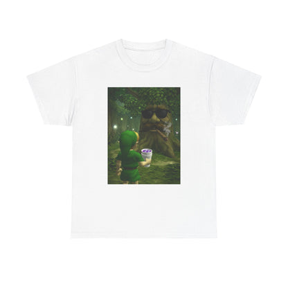 Hero Meets Cool Tree Smoking Cigar Tee