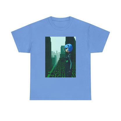 Neon Genesis Smoking Anime Girl Matrix Tee