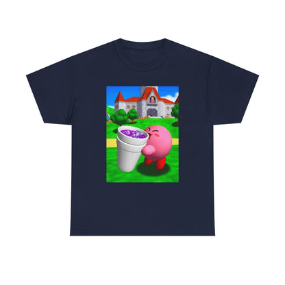 Kirby Sipping Purple Drank In Princess Peach's Castle