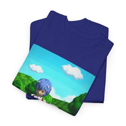 Rei Ayanami Gaming with Cinnamoroll Tee
