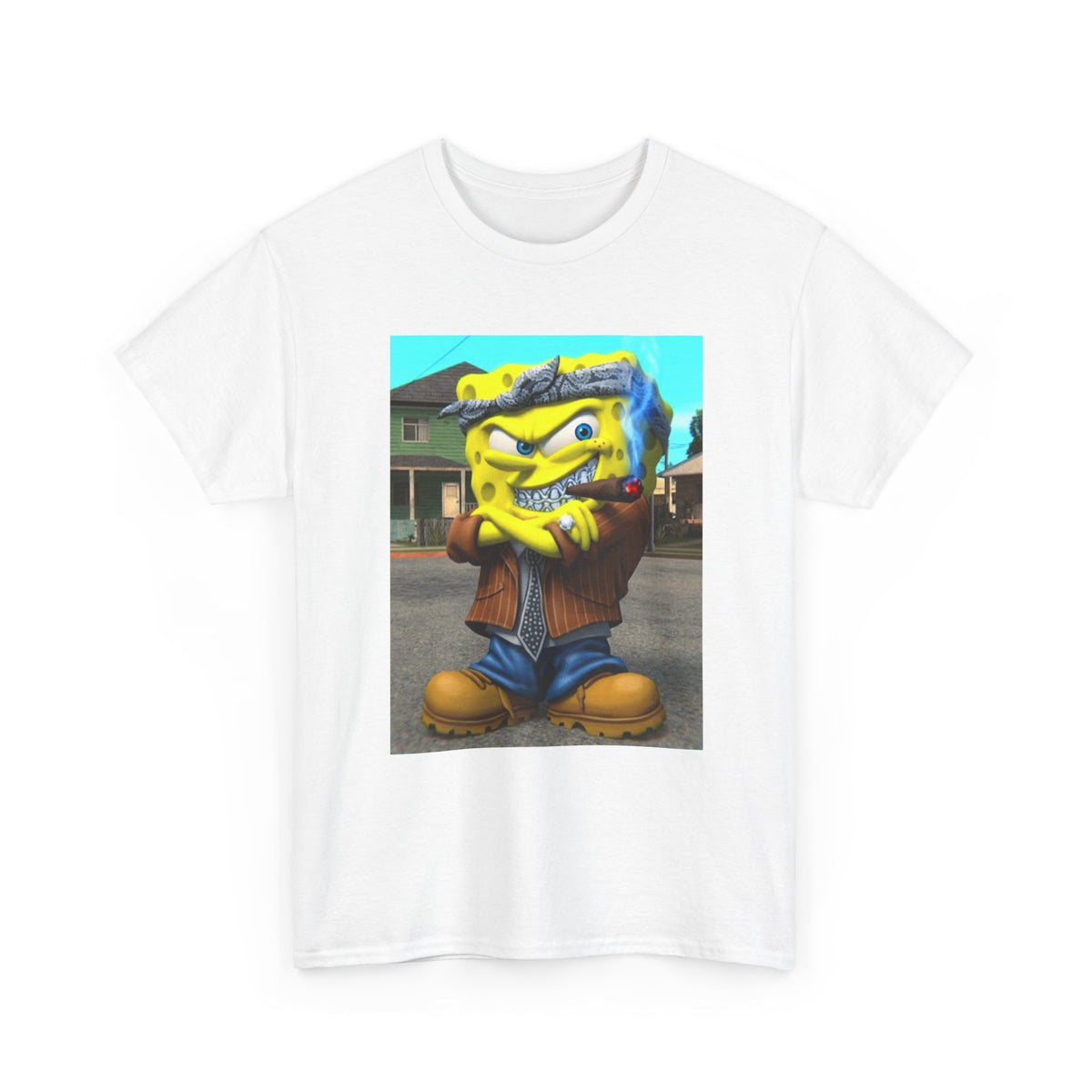 G'd Up SpongeBob Smoking Cigar Tee