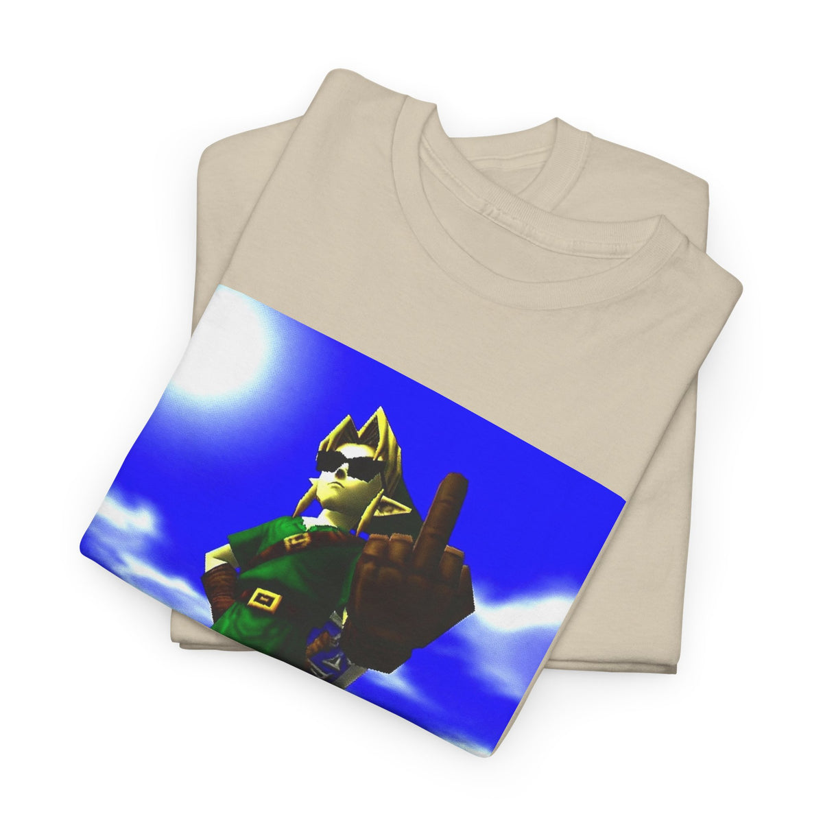 Cool Link Flipping The Bird Tee