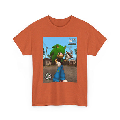 Green Hedgehog Blazin' In San Andreas Tee