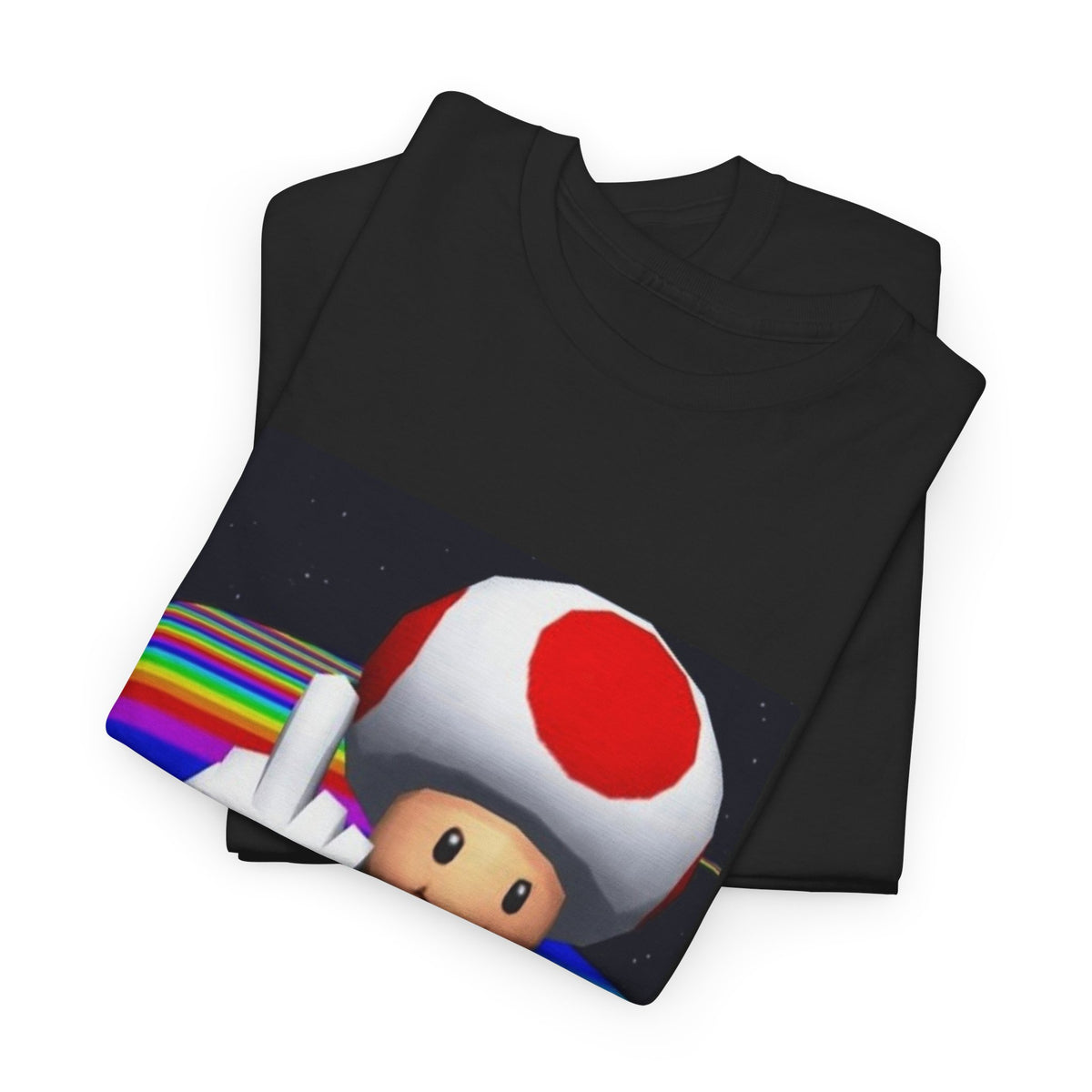 Toad Flipping The Bird On Rainbow Road Tee