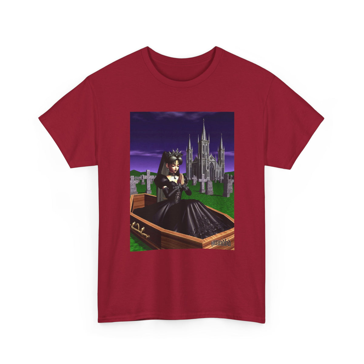 Gothic Girl Meditating In Coffin Tee