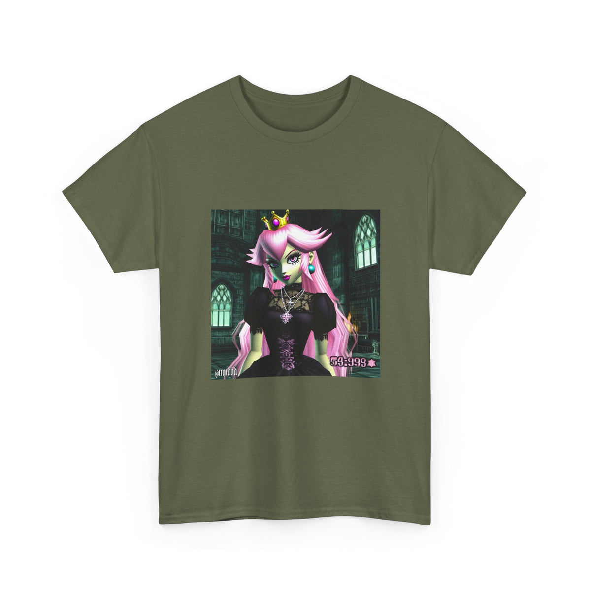 Goth Peach In Haunted Castle Tee